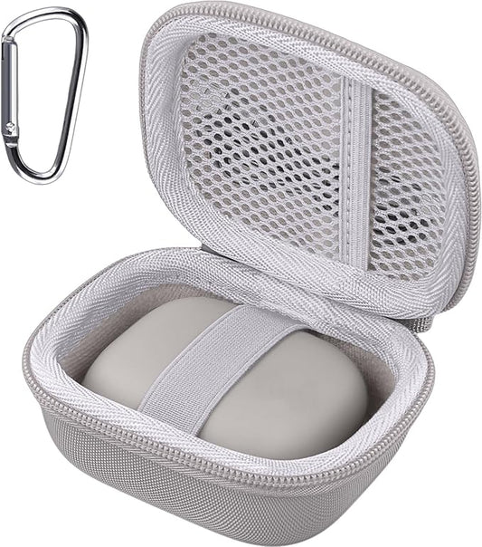 co2CREA Hard Case for Beats Powerbeats Pro 2 with Carabiner Clip, Shockproof Earbuds Storage Box – Protective Travel Cover for Powerbeats Pro 2 Wireless Bluetooth Earbuds (Quick Sand Case)