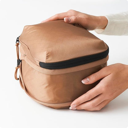 Aerotrunk Ultralight Compression Packing Cubes - Lightweight Travel Organizers for Suitcases and Luggage (6-Pack, Mocha)