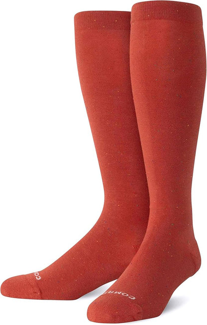 Comrad Recycled Cotton Knee High Socks - 15-20mmHg Graduated Compression Socks - Soft & Breathable Support Socks, Unisex