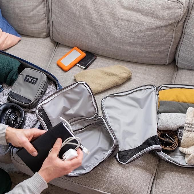 YETI Crossroads Packing Cube for YETI Bags, Duffels, and Luggage, Gray, Medium