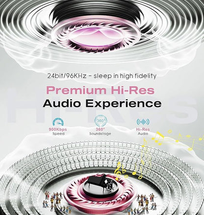 MUSICOZY Sleep Headphones with Bluetooth 5.4 Sleep Mask, Removable 3D Eye Cups for Zero Pressure Comfort, Wireless Bluetooth Eye Mask for Sleeping with Timer