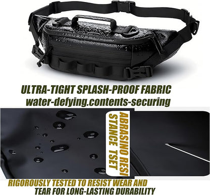 GORELAX Fanny Pack for Men, EDC Belt Bag with Anti-Theft Pocket, Adjustable Waist Pack Hiking Fishing(42"-59"Waist Strap)