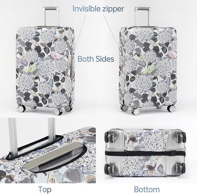 TRAVELKIN more than travel Luggage Covers For Suitcase Tsa Approved,Suitcase Cover Protector Fit 18-32 Inch Luggage