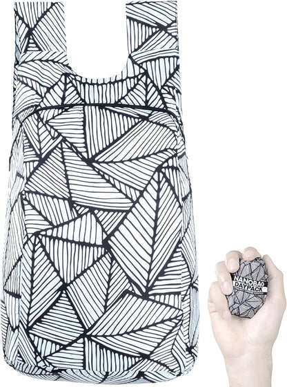 Nanobag Ultra-Lightweight Foldable Backpack for Traveling and Compact Mini Hiking Pack for Men & Women, Reusable Collapsible