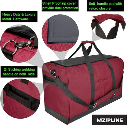 XL Large Duffle Bag,90L Foldable Big Capacity Travel Duffel Bag Sport Gym Overnight Weekender Bag With Carbon Lining
