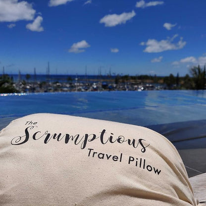 Honeydew Scrumptious Travel Pillow – Made in USA with Cooling Copper Gel Fill – CertiPUR Certified – Adjustable Travel Companion for Airplane & Traveling - Ergonomic Neck & Shoulder Support