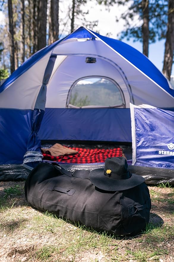 STANSPORT - Deluxe Duffel Bag With Zipper For Gym, Travel, & Storage