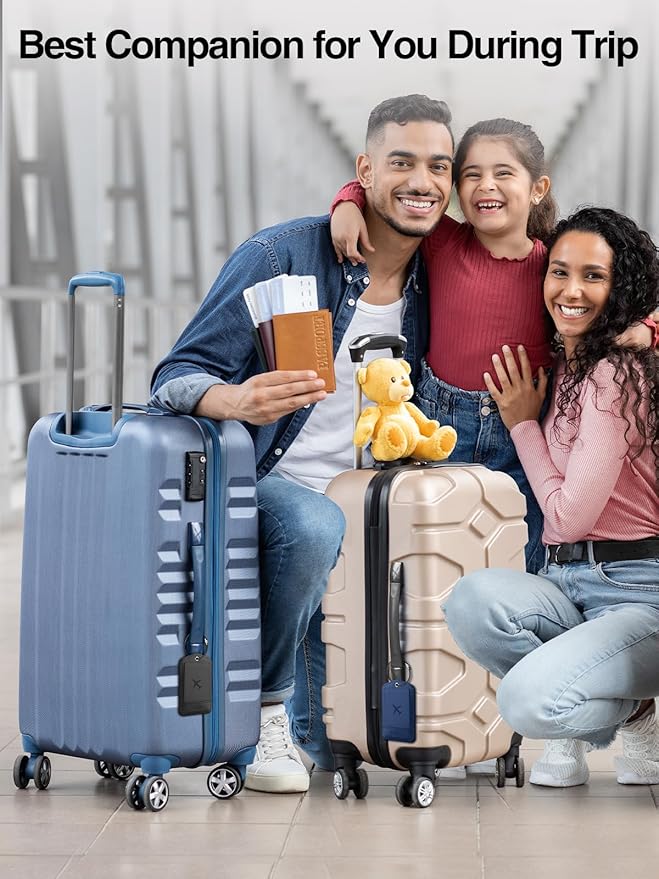 TopMade Smart Luggage Tag with Find My, Premium Leather Luggage Tags for Suitcase, Travel Bags, Backpacks, Anti-Lost Suitcase Tag Tracker for Travel with Privacy Name Card, Rechargeable