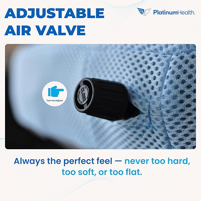 Air-Logic Smart-Cushion Premium Seat Cushion. User Adjustable Comfort. Never Bottoms Out. Self-Inflating Air/Foam Technology. Coccyx Cutout, Relieves Sciatica, Back/Tailbone Pain. Free Carry Bag (1)