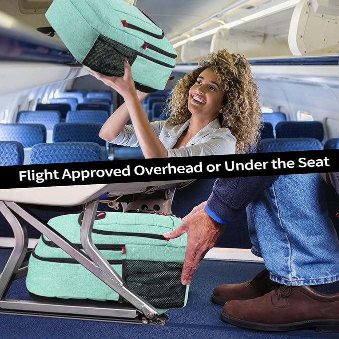 Della Gao Travel Laptop Backpack, Anti Theft Backpack for Men and Women with USB Slit Business Computer Backpack Bag (Green, 15.6 Inch)