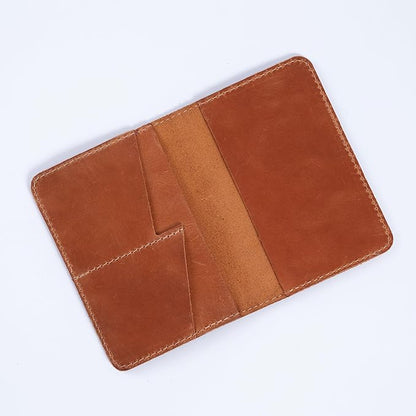 INCARNE Leather Passport Holder for Travel - Passport Case - Passport Wallet for Men - Passport Cover for Women Sleeve Protector - Travel Essentials Vacation Luggage Travel Gifts - Vintage Cognac