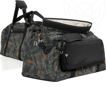 Xtreme Sight Line ~ Xecutive Transport Faraday Duffel Bag with Removable XTECH Pouch for Computer Towers and Other Large Electronics ~ Data Security ~ Shoulder Strap Included ~ Backwoods Camo