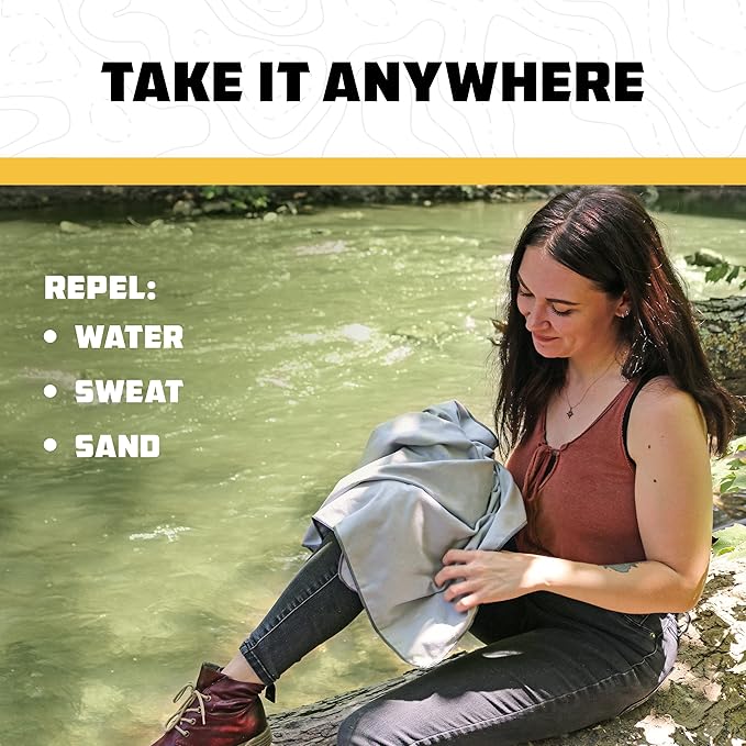 Wise Owl Outfitters Microfiber Camping Towel - Quick Dry Towel for Travel, Backpacking, Hiking, Beach, Gym & Yoga - Compact, Fast Drying & Lightweight