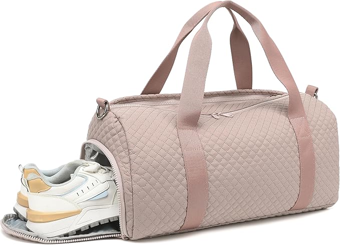 BLUBOON Duffle Bag Girls Kids Cute Gym Bag with Shoes Compartment & Wet Separation Waterproof Sports Overnight Travel Bag