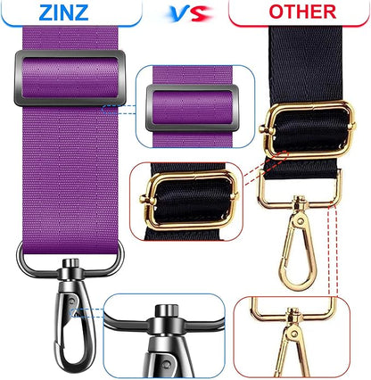 ZINZ 60 Inch Shoulder Strap with Removable Ultra-Thick Pad, Adjustable Buckles Shoulder Crossbody Strap for Luggage Bag