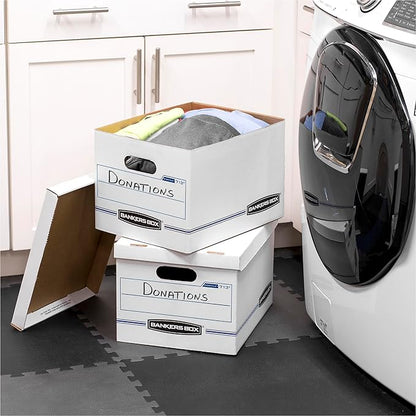 Bankers Box 30-Pack Basic Duty File Storage Boxes with Lids, Letter/Legal, STOR/FILE, (0071304)