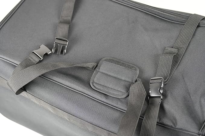 AMARO 36-Inch Rolling Duffle Bag with Wheels and Handle – Extra Large Travel Luggage with Multiple Compartments and Durable Polyester – Black/Grey