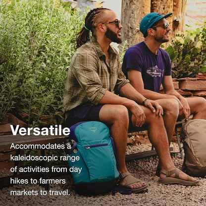 Osprey Daylite Plus Commuter Backpack - Lightweight, Everyday Pack with Laptop Sleeve and Water Bottle Pockets - Ideal for Work, School, and Travel with Versatile Storage, Soundwave Grey/Latte Brown