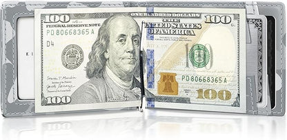 Kings Loot Trackable Airtag Wallet for Men | RFID Blocking Leather Design with Airtag Holder, Money Clip & Pull Tab | Minimalist Air Tag Wallets