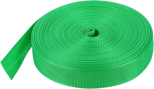 MECCANIXITY Lightweight Polypropylene Webbing Strap 1 1/2" 25 Yard Backpack Strapping Band Mint Green for Outdoor Luggage Cargo Straps