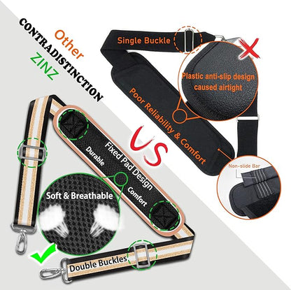 ZINZ Shoulder Strap, 57" Padded Adjustable Shoulder Bag Straps Replacement for Bags with D-Ring（TH01B05）