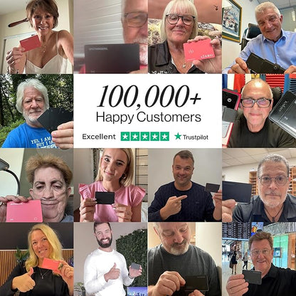 SPOTMINDERS Apple MFi Certified Credit Card Wallet Tracker PRO (iOS Only) Works with Apple Find My Rechargeable Tracking Card Gifts for Women IP68 0.07in Slim iPhone Item Finder for Luggage Tags Purse