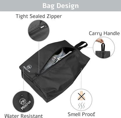 Travel Shoe Bag, Odor Absorbing Bag, Water Resistant, Shoe Storage, Organizer Shoe Pouch with Zipper for Men and Women