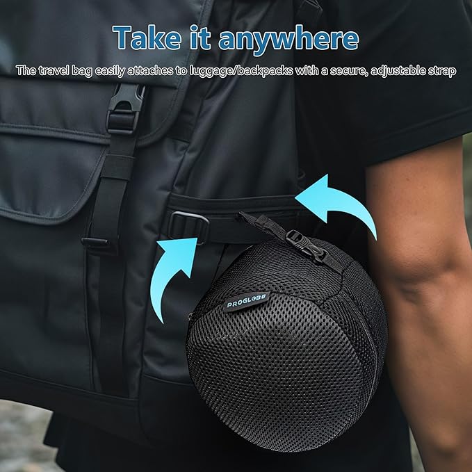 Proglobe Pink Airplane Travel Pillow Set, 100% Pure Memory Foam Neck Pillow, Updated Material, Long Flight Travel Kit with 3D Contoured Eye Masks, Earplugs, and Luxury Bag