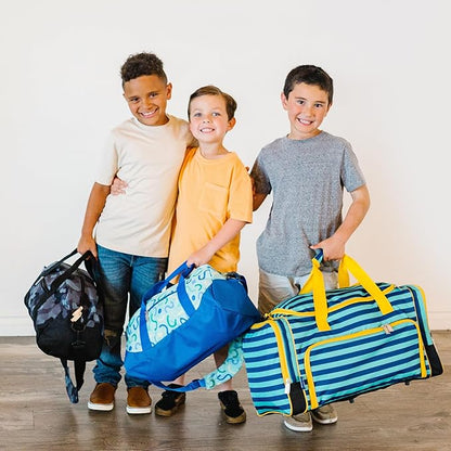 Wildkin Kids Weekender Duffel Bag – Carry-On Size for School, Travel, & Sleepovers