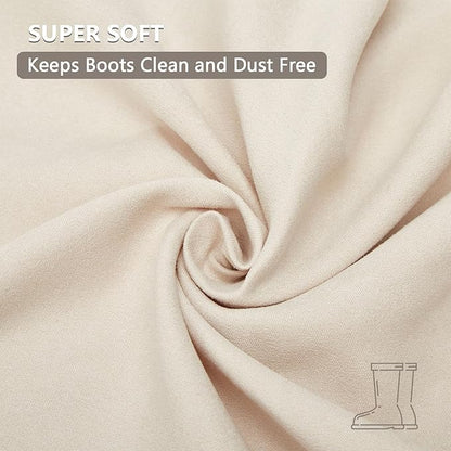 LAKE OF FIRE 4 Pcs Boot Bag for Cowboy Boots - Travel Boot Storage Bag for Cowboy Boot Protection (15" X 12")