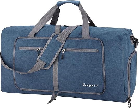 Woogwin Travel Duffel Bag Large Foldable Waterproof Overnight Bag for Beach Swim Bags Pool Sports Gym