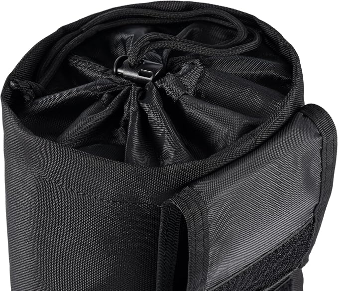 MOLLE Dump Pouch Roll Up Magazines Recovery Utility Admin Bag Drawstring Foldable Tool Mag Drop Waist Pack for Tactical/Range/Battle/Duty Belt Hunting Shooting Competition