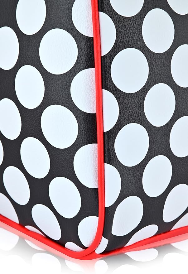 Disney Minnie Mouse Travel Duffle - Classic Premium 16 Inch Leather Overnight Weekender for Women & Men