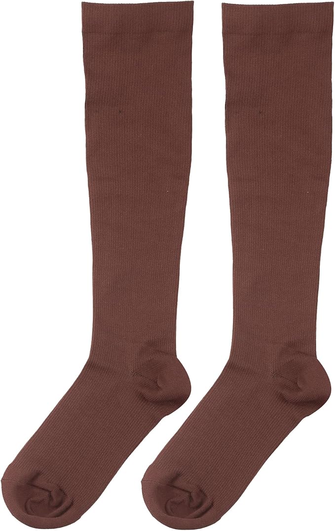 Bestjybt 3 Pairs Compression Socks for Women & Men Circulation 15-20 mmHg Support Socks for Athletic Running Cycling