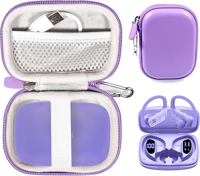 CaseSack Case for bmani Earbuds (Light Purple)