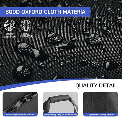 INFANZIA 50inch Sports Duffel Travel Bag, 138L Extra Large Duffel Luggage Bag with Upgrade Zipper, Water Resistant & Foldable Equipment Storage Bag for Camping Tent Tripod Fishing, 2PCS