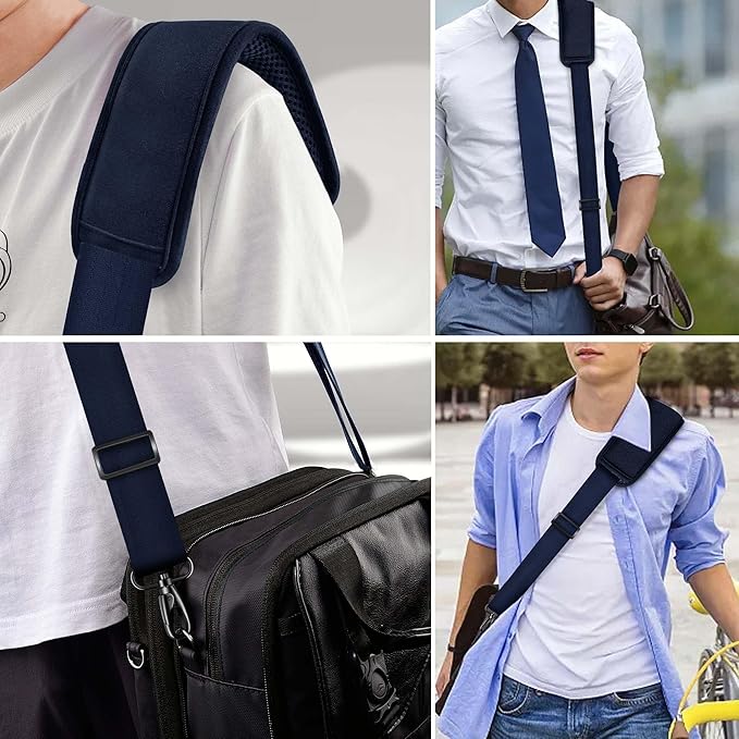 ZINZ 60 Inch Shoulder Strap with Removable Ultra-Thick Pad, Adjustable Buckles Shoulder Crossbody Strap for Luggage Bag