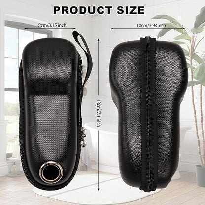 Razor Travel Case - Protective Holder for Philips Series S1000 S2000 S3000 S5000 S7000 S8000 S9000, Portable Charging, Durable, Waterproof, Compact Design for Men's Travel Essentials (Black)