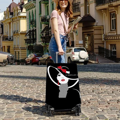 Travel Luggage Cover Suitcase Protector Fits 18-32 Inch Wheel Covers PatternedTravel Related Items Flower Luggage Protector Elastic S