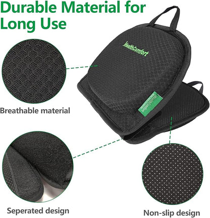 Small Travel Seat Cushion,Gel Memory Foam Seat Cushion,Supportive Butt Pillow,Portable and Foldable for Long Sitting Hours on Stadium Airplane Car Seat