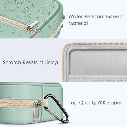 FINPAC Charger Case for MacBook, Small Electronic Organizer Bag for MacBook Power Adapter, Portable Pouch Travel Storage for Laptop Accessories, Magic Mouse, USB Drives, GoPro, Gadgets - Light Green