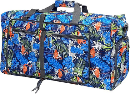 Woogwin Travel Duffel Bag Large Foldable Waterproof Overnight Bag for Beach Swim Bags Pool Sports Gym