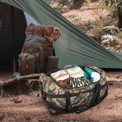 REDCAMP 85L/120L/140L Foldable Duffle Bag with Wheels, Large Travel Duffel Bag