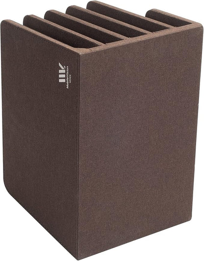 MobileVision Multi Device Stand & Organizer for Smartphones, Tablets and Laptops, Executive Dark Brown, 5 Slots