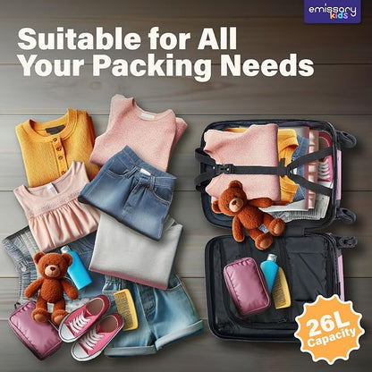 emissary Kids Luggage Sets For Girls, Unicorn Kid's Suitcase Set with Backpack, Childrens Luggage Set For Girls, Kids Carry on Suitcases Toddler Suitcase