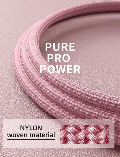 iPhone Charger 6FT 2Pack, Lightning Cable [Apple MFi Certified] iPhone Fast Charging Cord Compatible with iPhone 14/13/12/11 Pro Max/XS MAX/XR/8/7/Plus/6S/6/SE/5S/iPad (Pink)