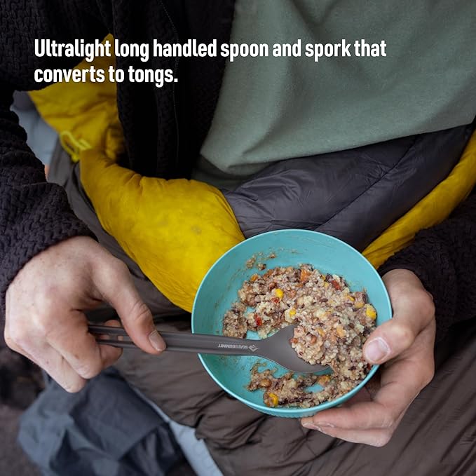 Sea to Summit Frontier Ultralight Cutlery Set, Long Handle Spoon and Spork