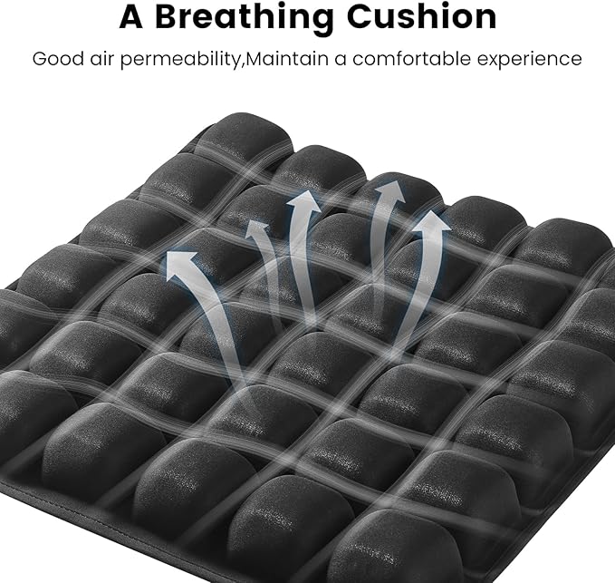 Travel Cushion, Inflatable Travel Cushion Airplane Seat Cushion for Long Flights, Portable Car Seat Cushions for Office Chair, Wheelchair, Camping, Home Living