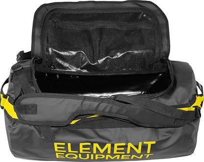 Element Equipment Trailhead Duffel Bag Shoulder Straps Waterproof Black/Yellow Large