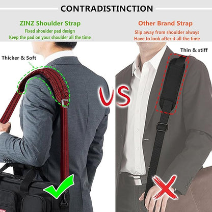 ZINZ Shoulder Strap, 57" Padded Adjustable Shoulder Bag Straps Replacement for Bags with D-Ring（TH01B02）